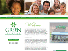 Tablet Screenshot of greendentalnashville.com